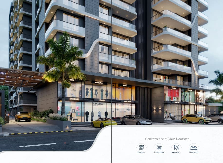 Premium Ground Floor Showroom For Sale In Dumas, Surat.
