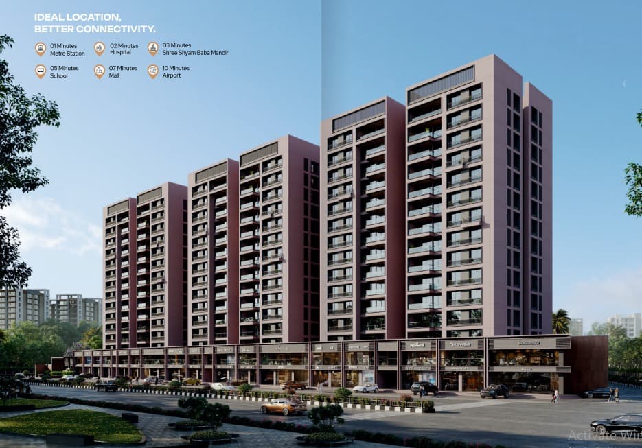New Construction 2 BHK Flat for Sale in Surat. in Althan