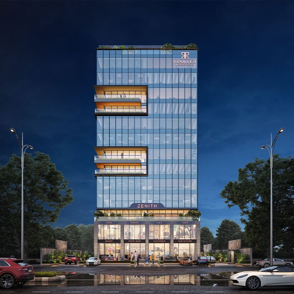 New Launch Premium Corporate Offices & Showrooms 📍 2nd VIP Road, Vesu – Surat in 2nd VIP ROAD