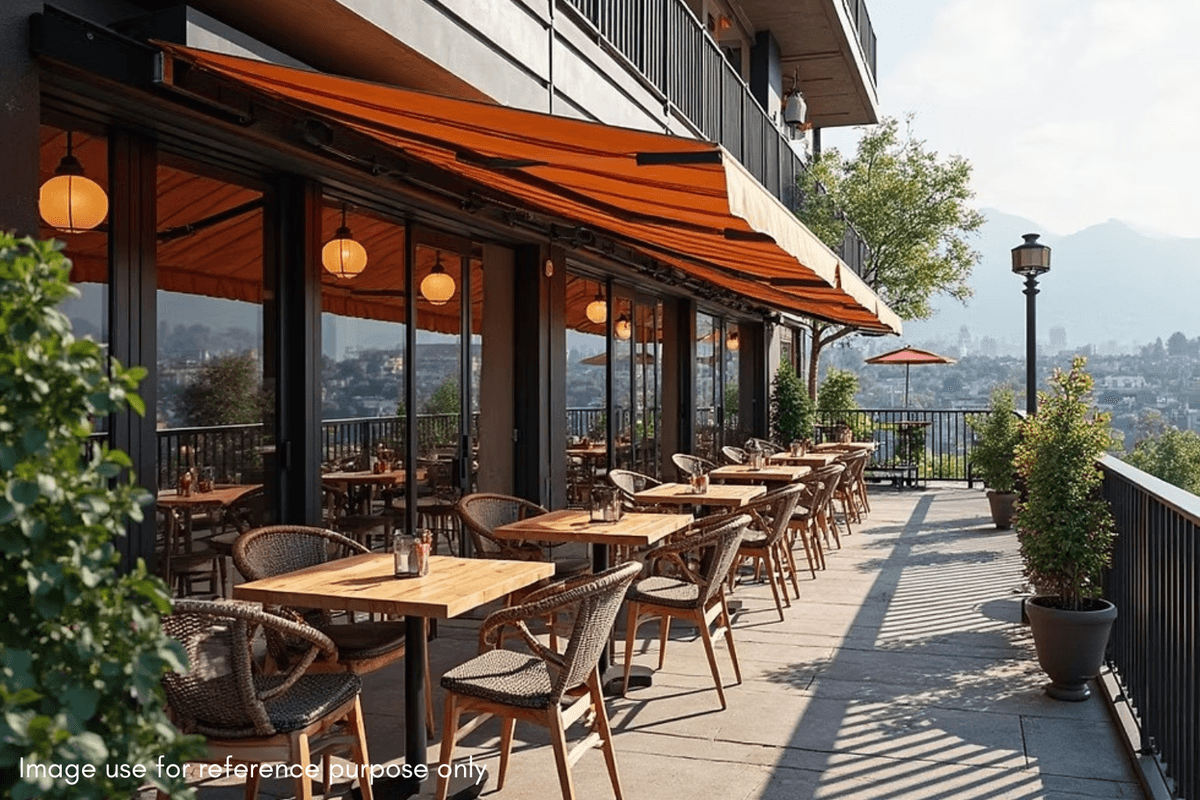 Cafe Space with Deck for Rent in Vesu, Surat. in Vesu, Surat