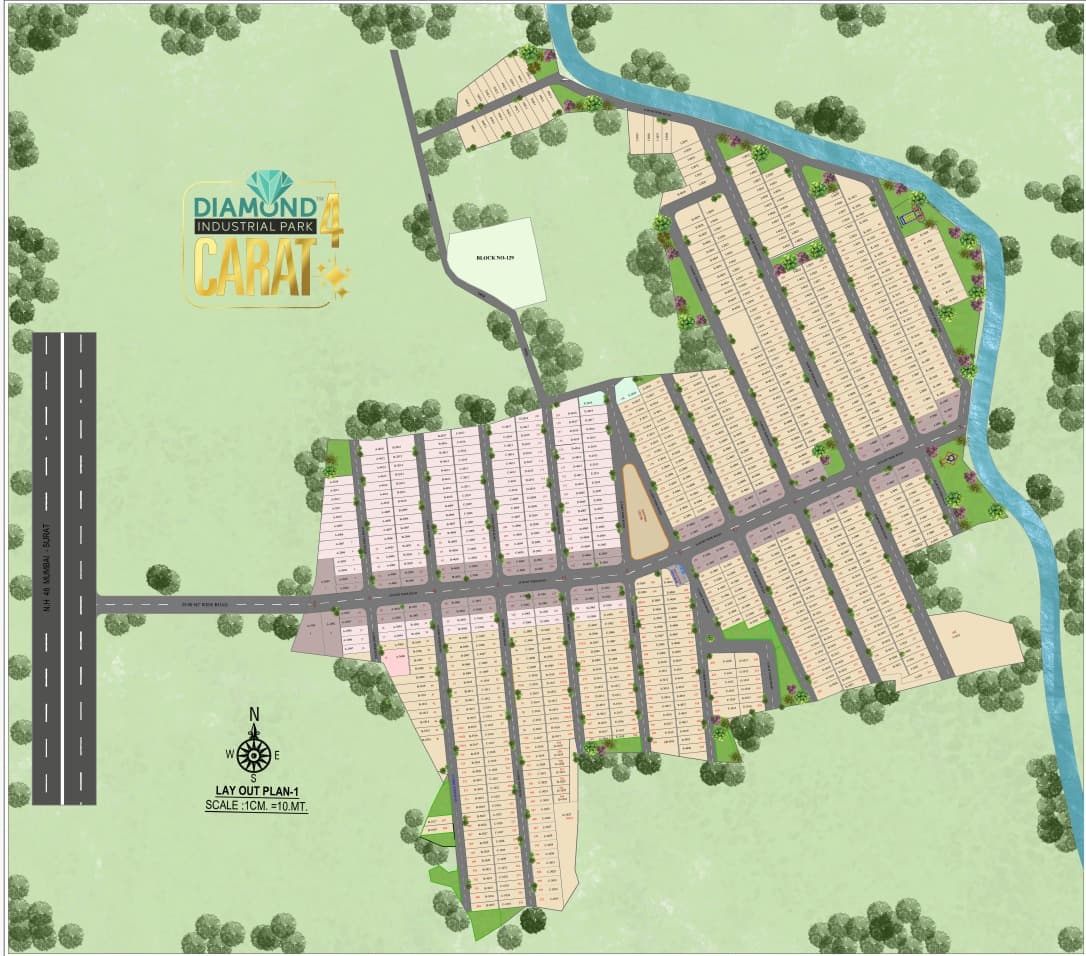 Industrial Plot For Sale - Nr. Hojiwala Industrial estate in Sachin, Surat