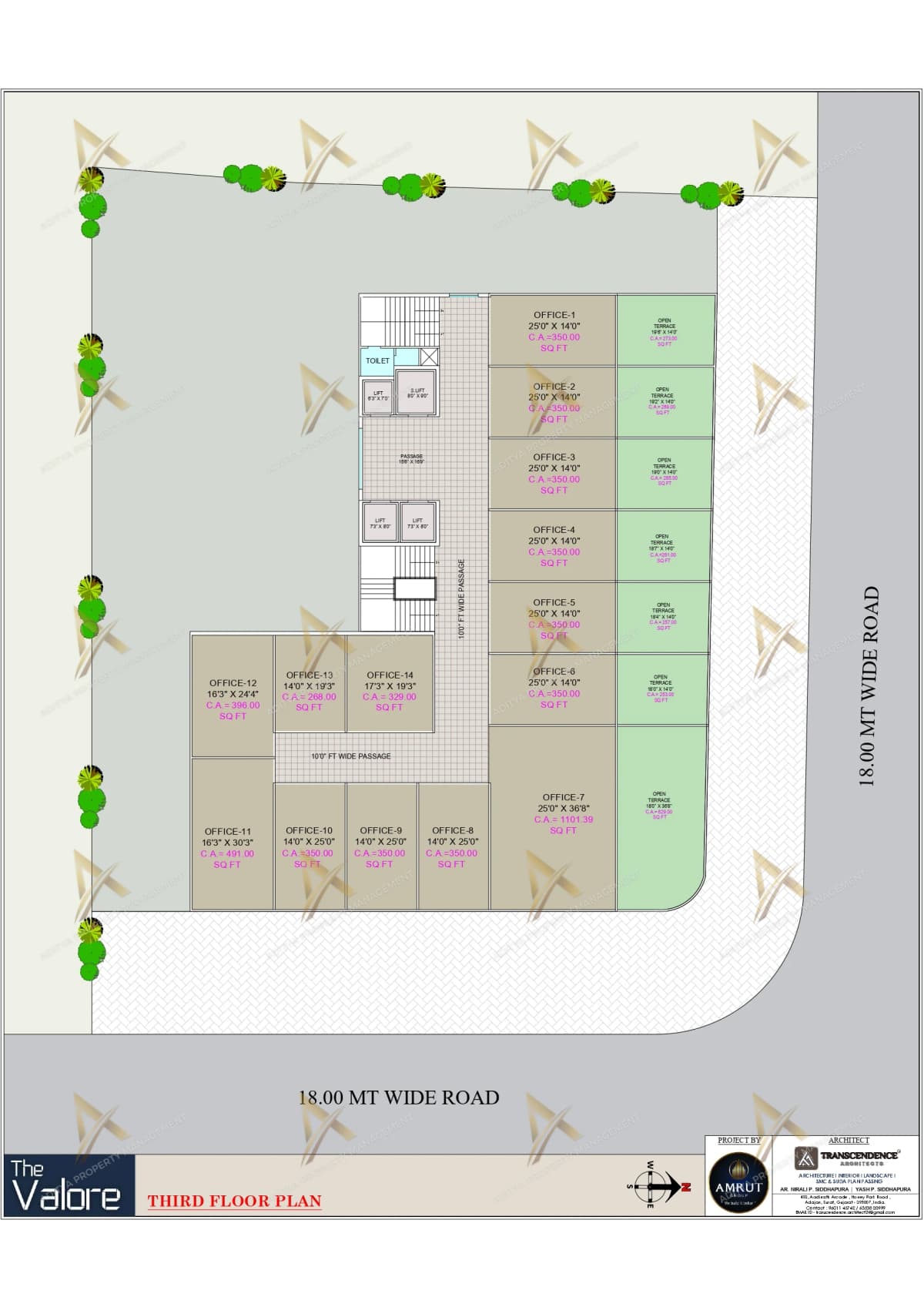 Exclusive Terrace Office For Sale in Piplod, Surat.